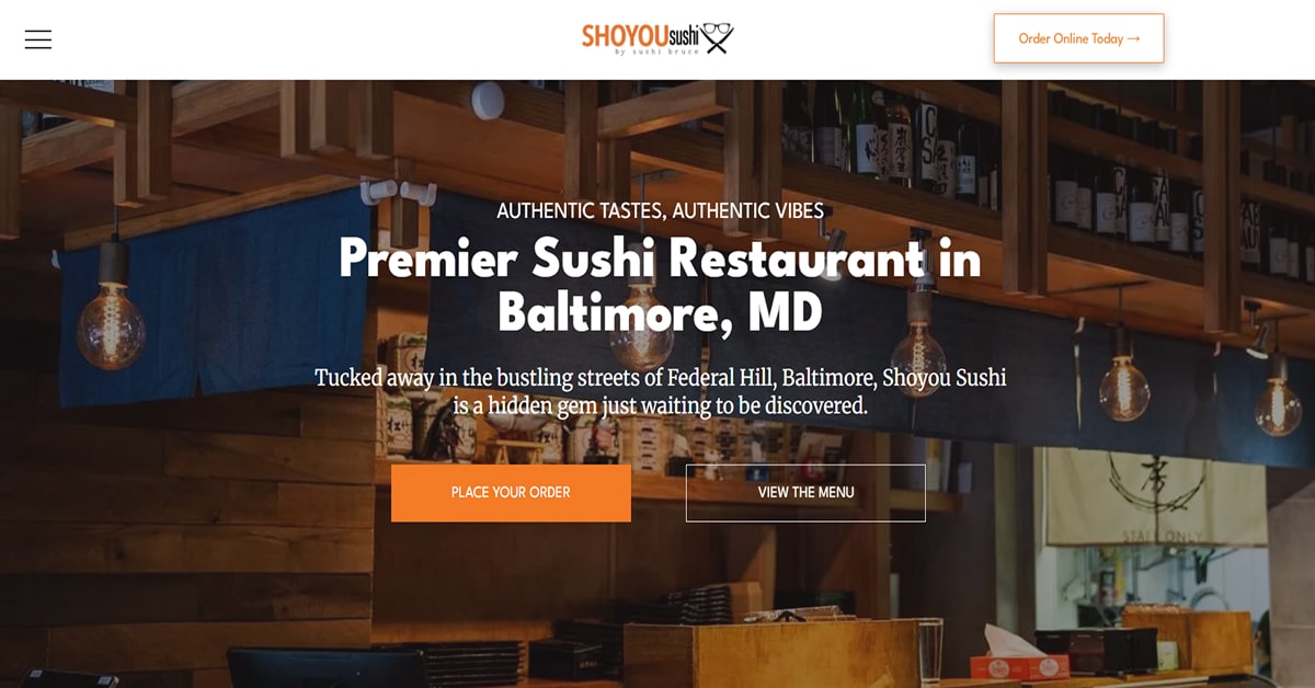 Shoyou Sushi - Wix Ecommerce Store Example Tobias Becs – Wix Website Example