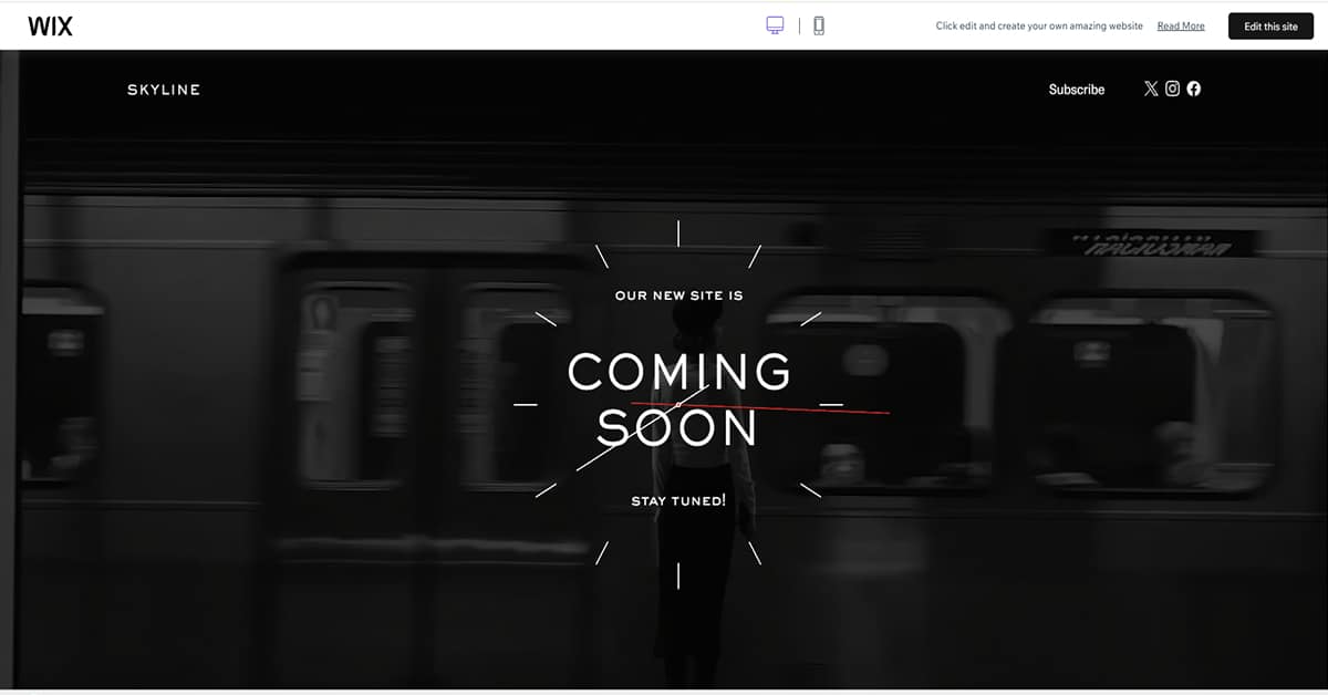 Skyline - One Page Template