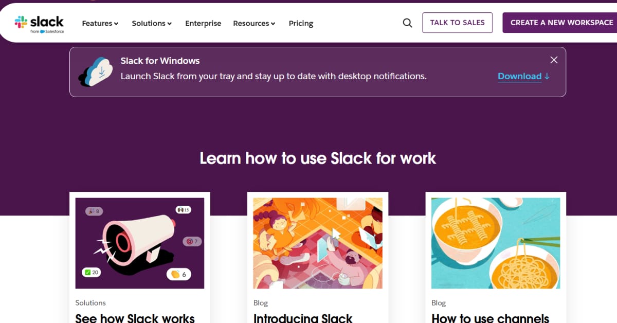 Slack - SAAS Website