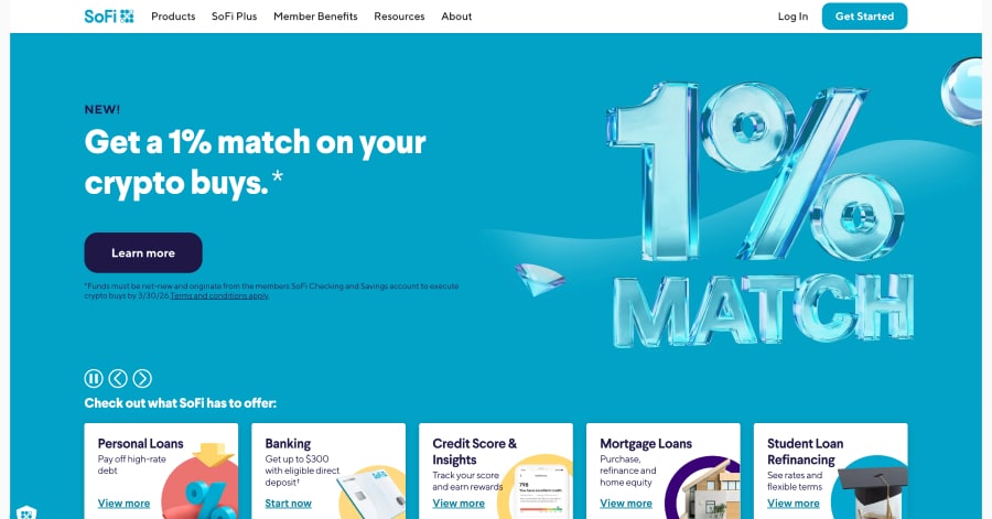 SoFi - Fintech Startup Website Examples SoFi - Fintech Startup Website Examples
