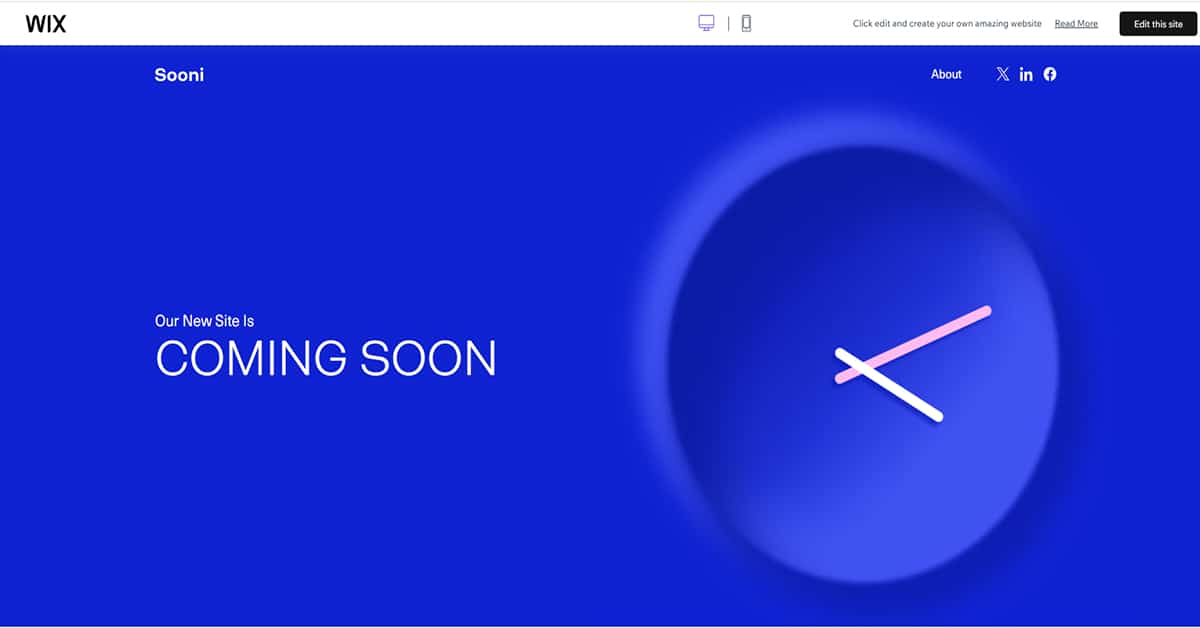 Sooni - One Page Template