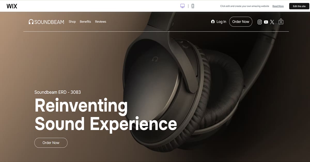 Soundbeam - One Page Template