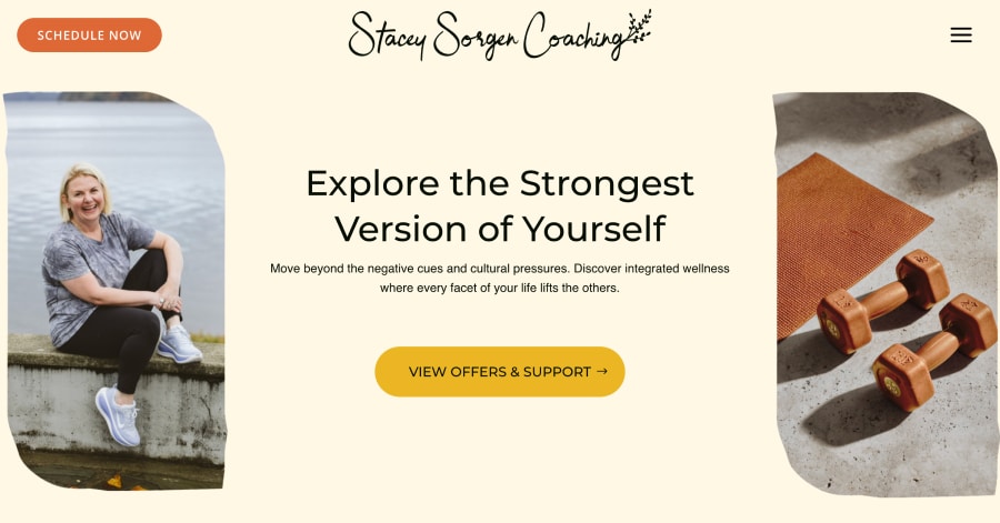 Stacey Sorgen Coaching - Personal Trainer Website Example Stacey Sorgen Coaching - Personal Trainer Website Example
