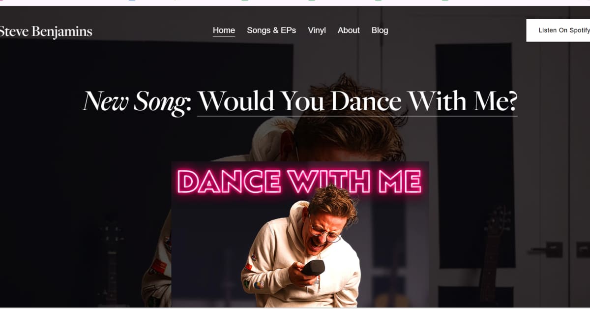 Steve Benjamins - Singer Website