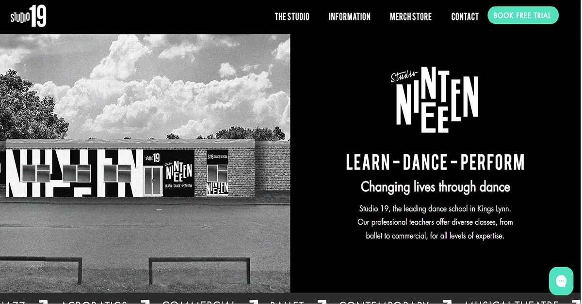 Studio 19 - Wix Website Tobias Becs – Wix Website Example