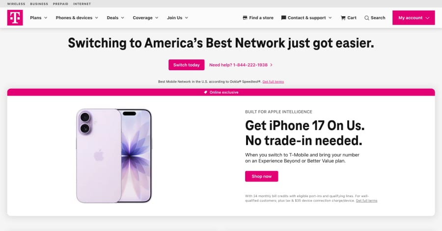 T-Mobile - Membership Website Example T-Mobile - Membership Website Example