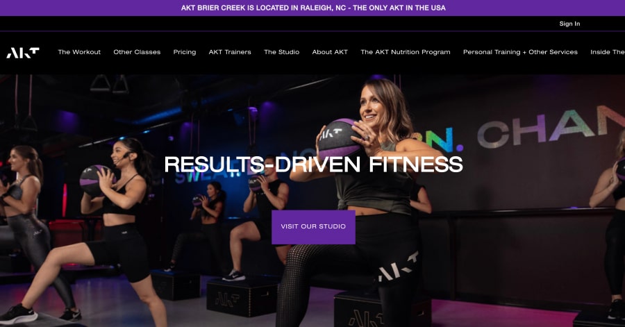 The Akt - Nutrition Coach Website Example