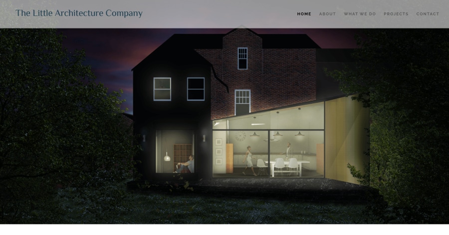 The Little Architecture Company- Minimalist Website Example