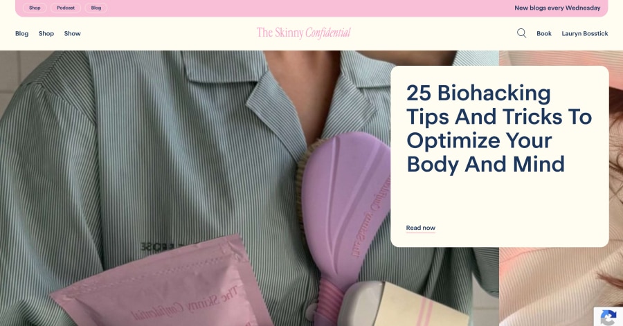 The Skinny Confidential - Lifestyle Website Example