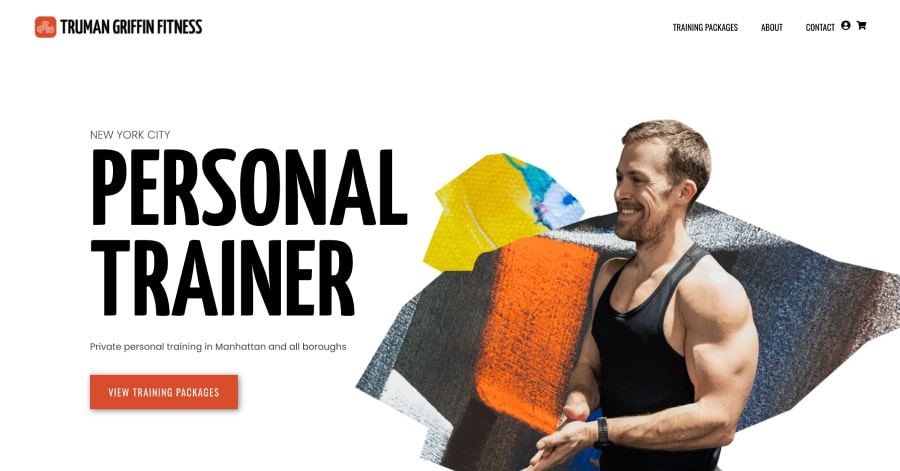 Truman Griffin Fitness - Personal Trainer Website Example Truman Griffin Fitness - Personal Trainer Website Example