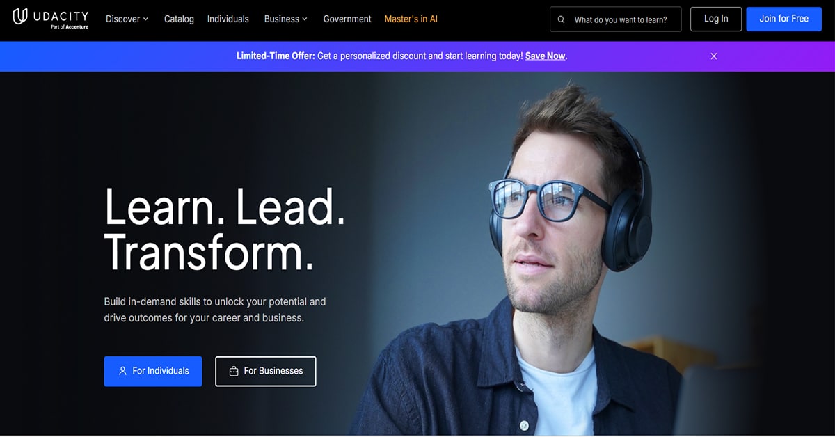 Udacity - Technology Website Example Karkey - Technology Website Examples