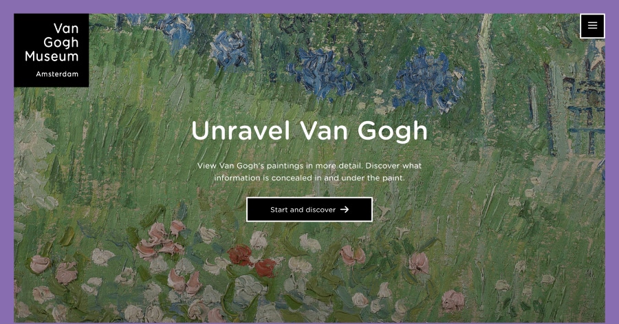 Van Gogh Museum - Gallery Website Example