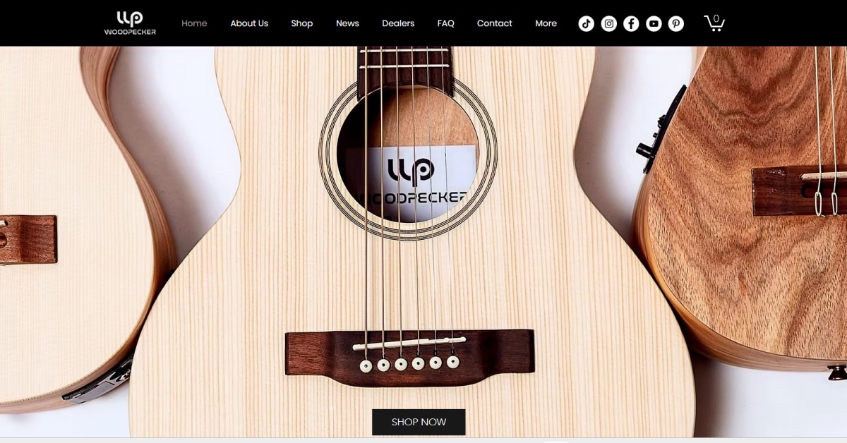 Woodpecker - Wix Ecommerce Store Example Woodpecker Wix Website Example