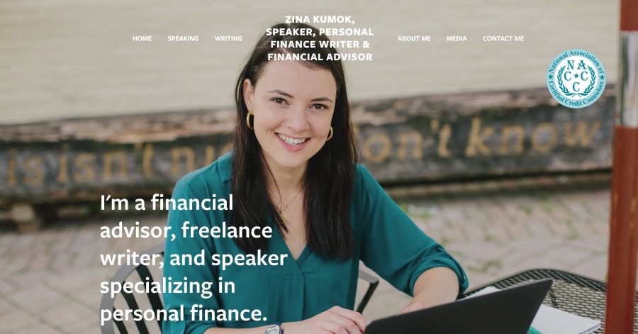 Zina Kumok - Journalist Website Example