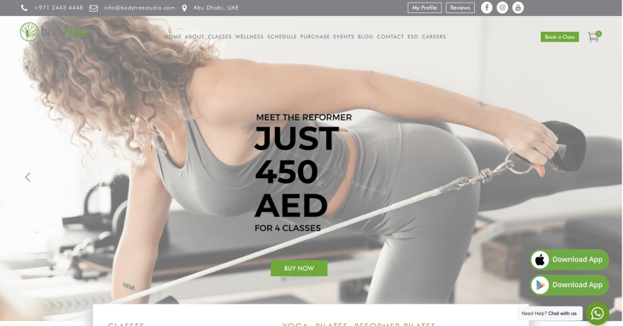 bodytree - Nutrition Coach Website Example
