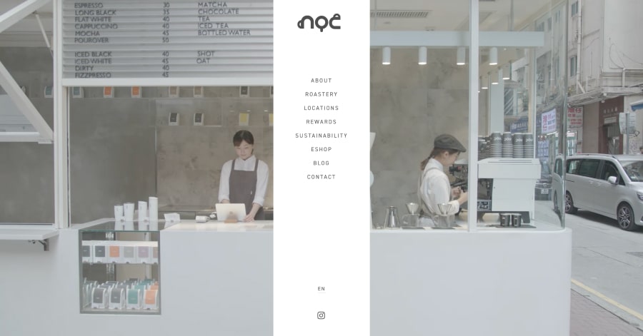 noc - Minimalist Website Example
