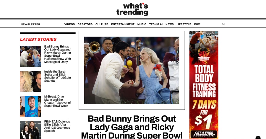 what's trending - Informational Website Example what's trending - Informational Website Example