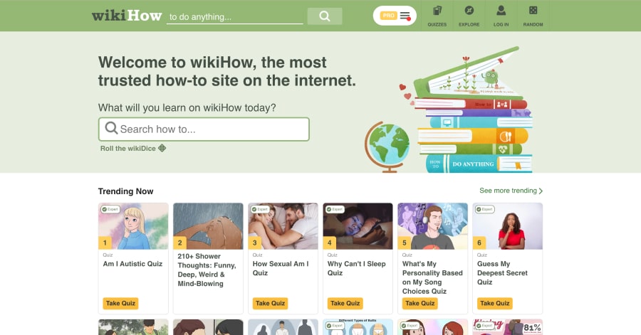 wikiHow - Informational Website Example wikiHow - Informational Website Example