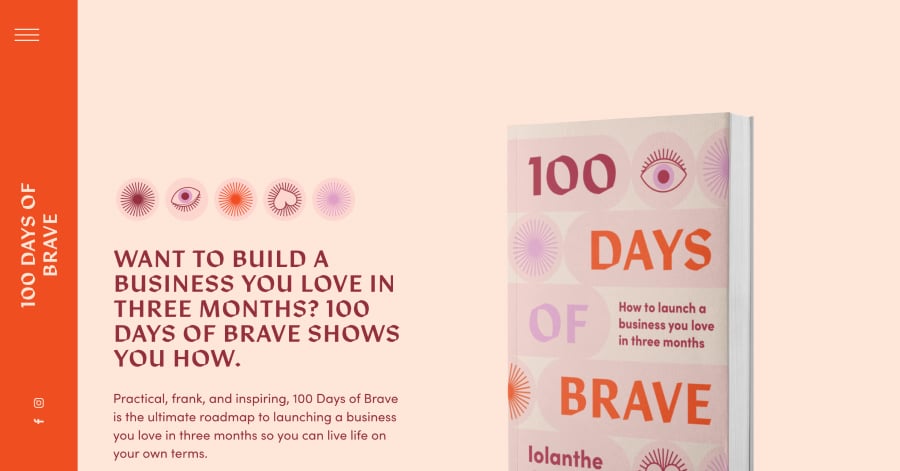 100 Days of Brave - Orange Website Examples 100 Days of Brave - Orange Website Examples