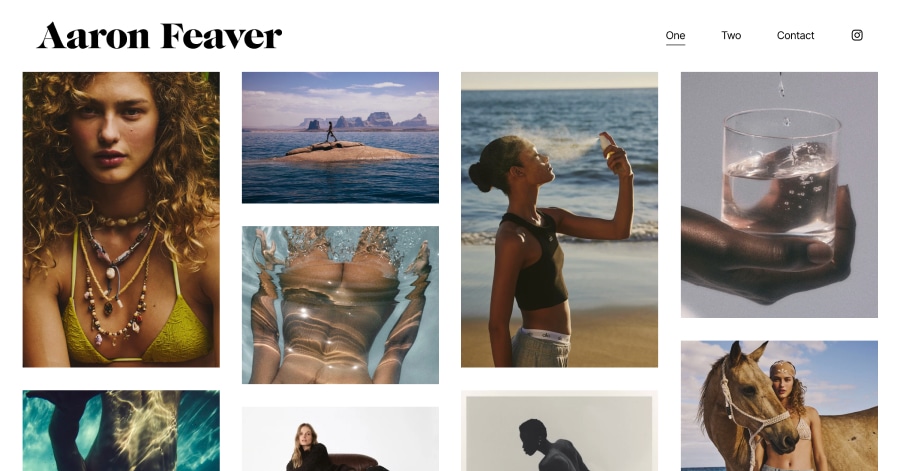 Aaron Feaver - Photography Website Examples Aaron Feaver - Photography Website Examples