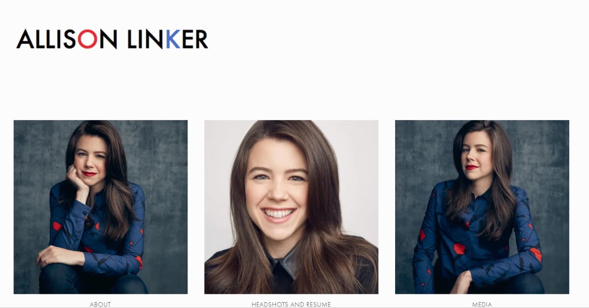 Allison Linker - White Web Design