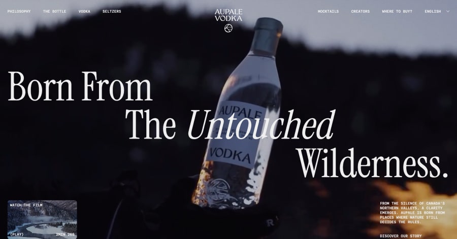 Aupale Vodka - Parallax Website Examples Aupale Vodka - Parallax Website Examples