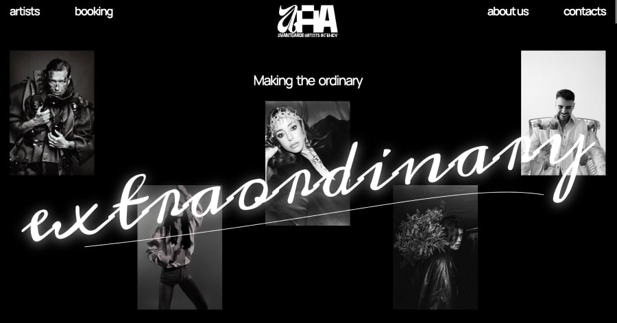 Avantgarde Artist Agency - Parallax Website Examples Avantgarde Artist Agency - Parallax Website Examples