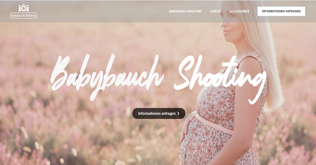 Babybauch Shooting - Pink Web Design Best Pink Website Examples_Pink Cafe