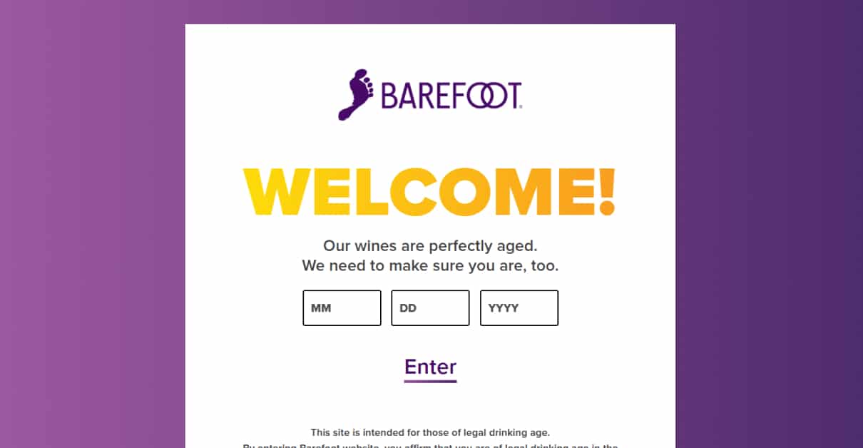 Barefoot - Wine Website wine.com - Wine Website Examples