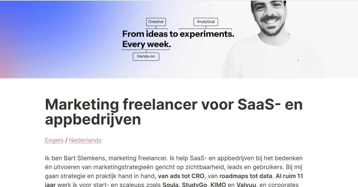 Bart Stemkens - White Web Design Best White Web Design_Bart Stemkens