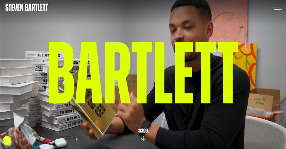 Best Public Speaker Websites_Steven Bartlett