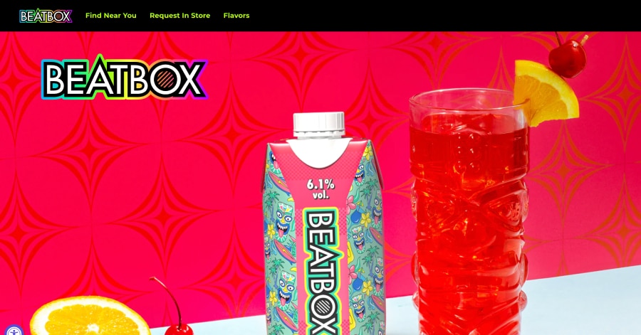 Beatbox - Liquor Store Website Examples