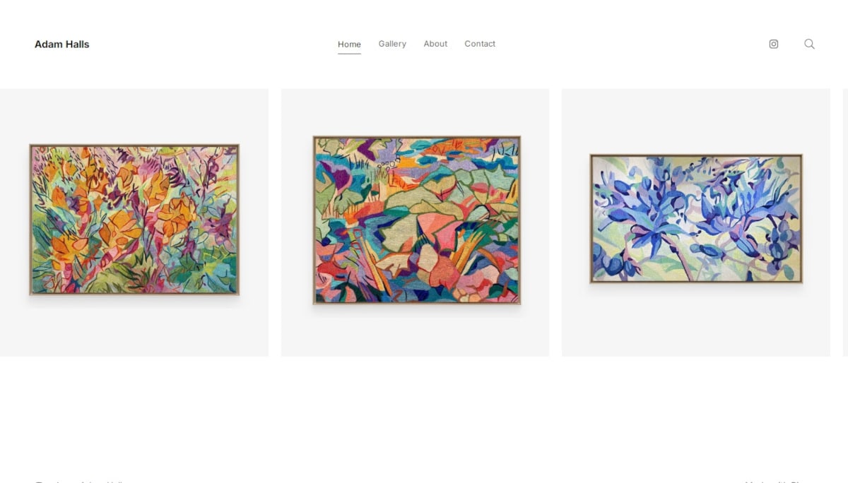 Best Art Portfolios Websites_Adam Halls
