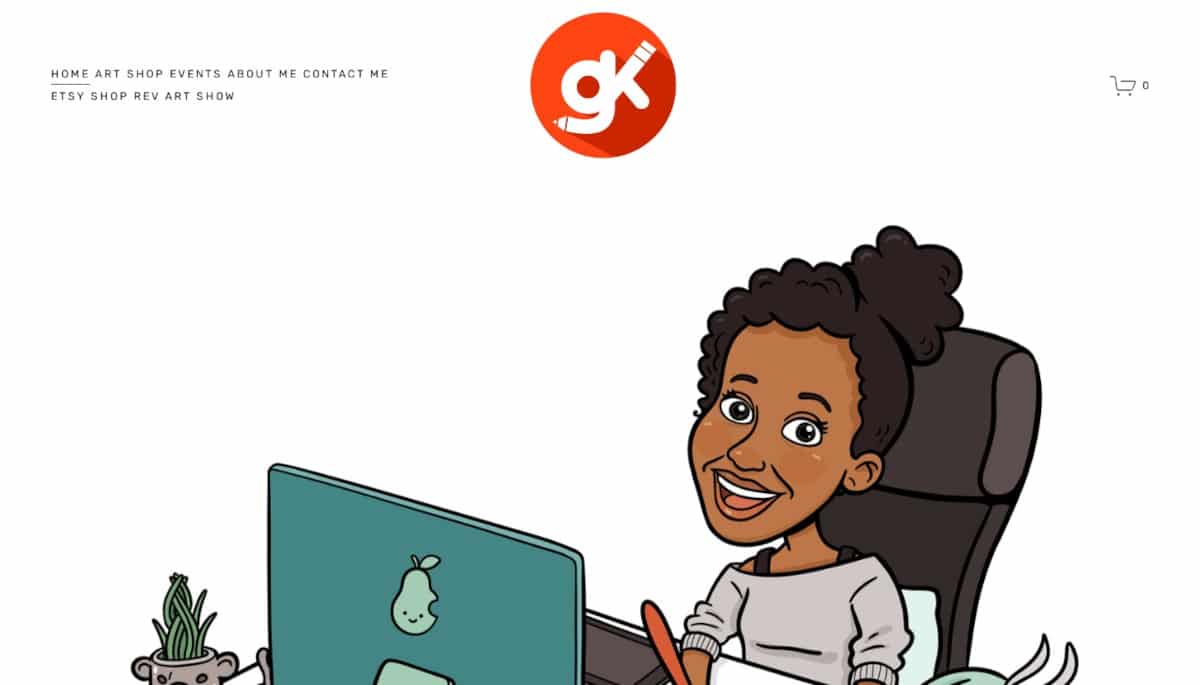 Best Art Portfolios Websites_Gina Kirlew