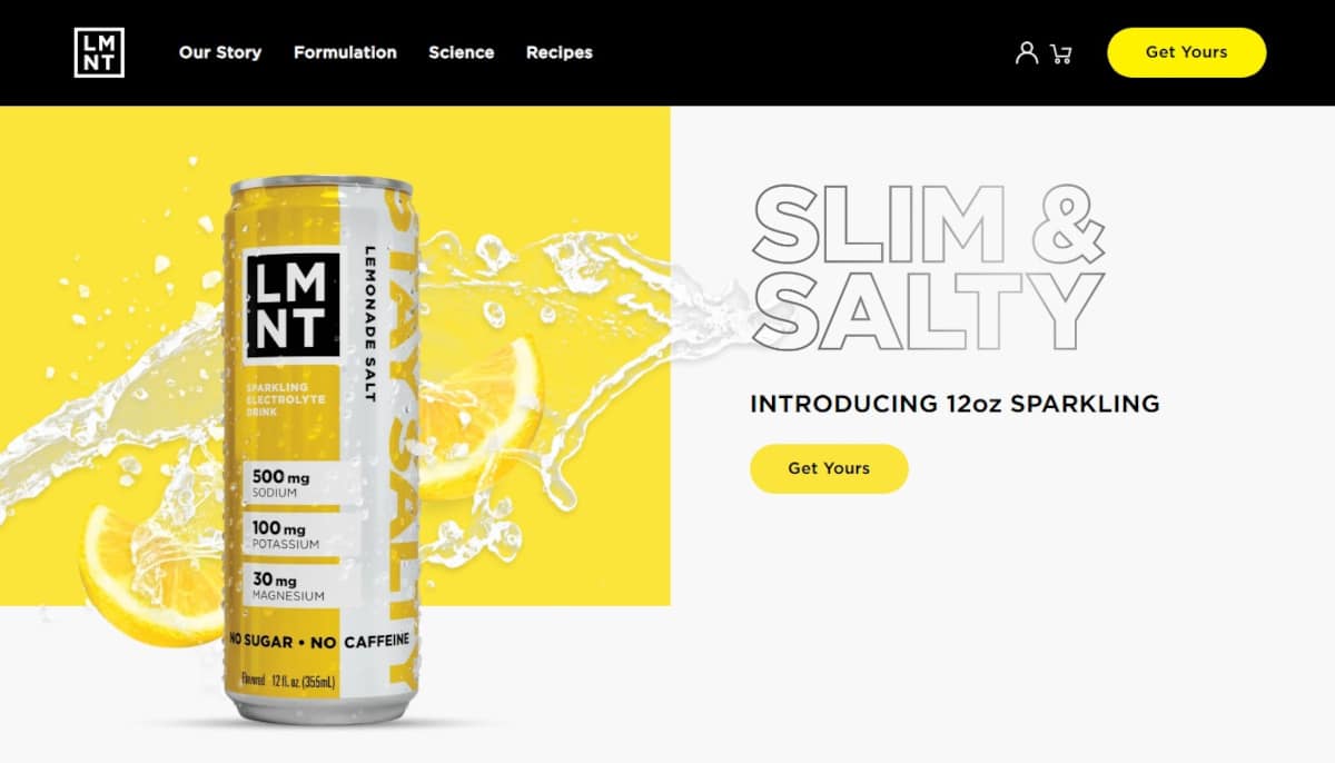 Best Call To Action Websites_Drink LMNT