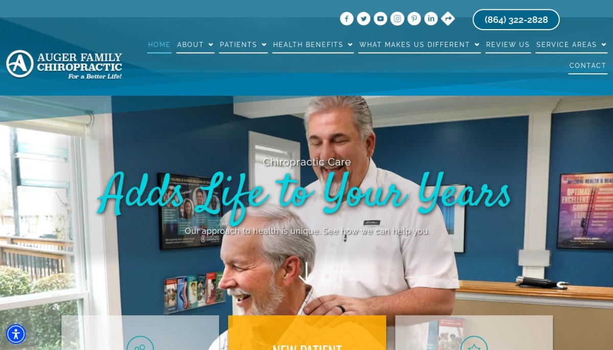 Best Chiropractic Websites_Auger Family Chiropractic