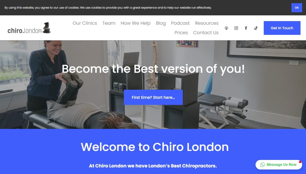 Best Chiropractic Websites_Chiro London