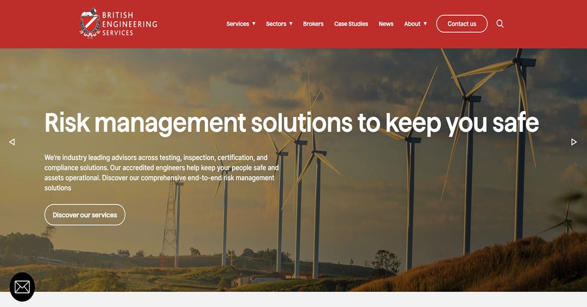 British Engineering Services - Factory Website AngloAmerican - Factory Website Example