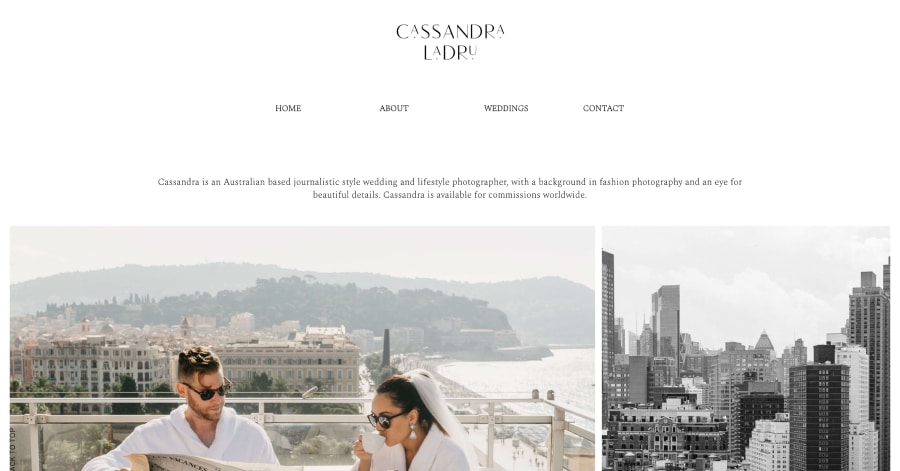 Cassandra Ladru - Photography Website Examples Cassandra Ladru - Photography Website Examples