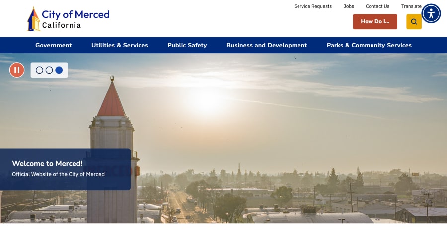 City of Merced - Government Website Examples City of Merced - Government Website Examples