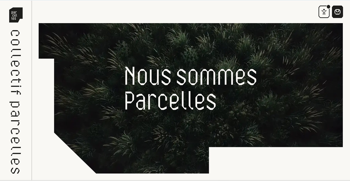 Collectif Parcelles - Website Welcome Message