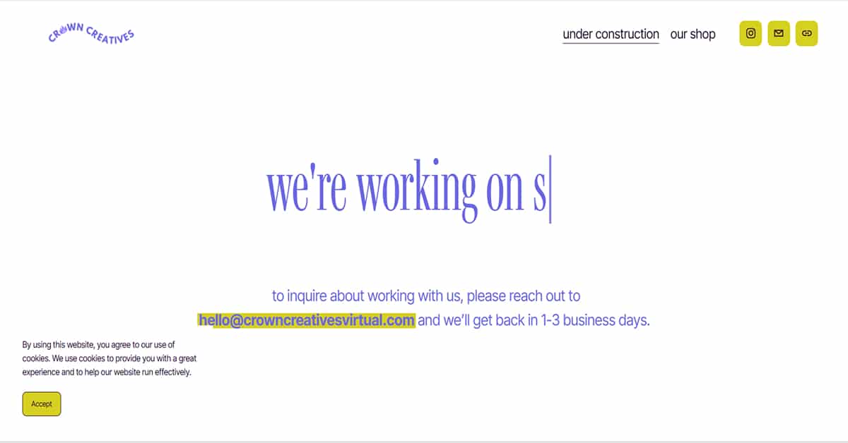 amanda kime - virtual assistant website example