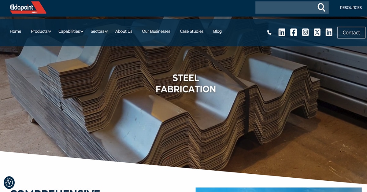 Eldapoint - Factory Website AngloAmerican - Factory Website Example