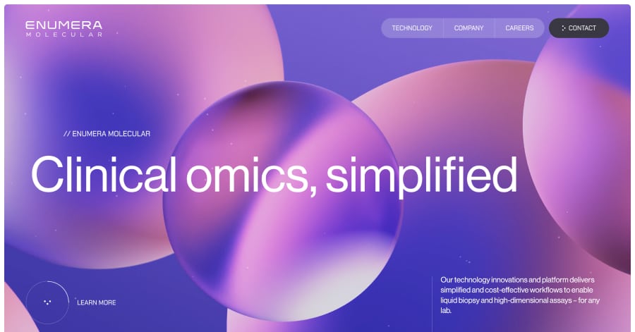 Enumera Molecular - Parallax Website Examples Enumera Molecular - Parallax Website Examples