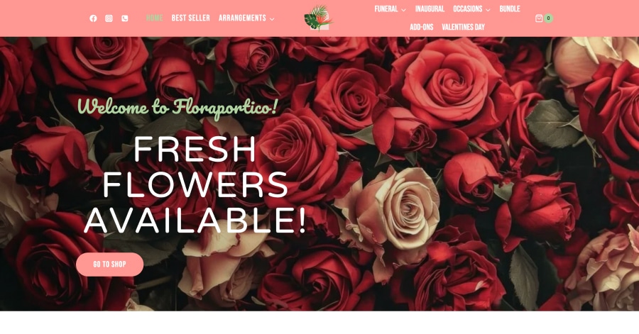 Floraportico - Flower Shop Website Examples Floraportico - Flower Shop Website Examples