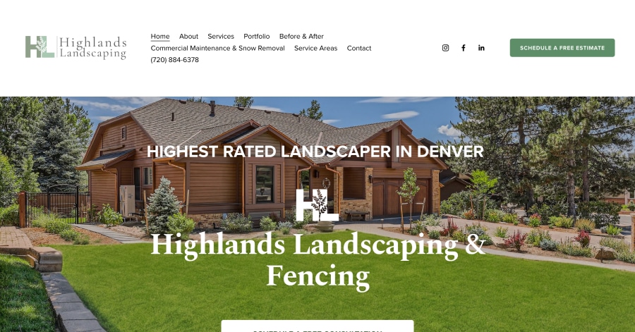 Highlands Landscaping - Landscpaing Website Examples Highlands Landscaping - Landscpaing Website Examples