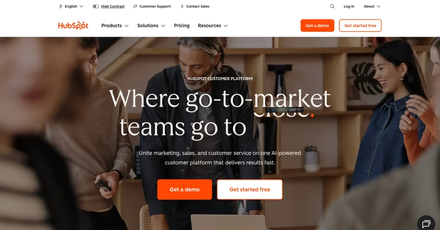 HubSpot - Orange Website Examples HubSpot - Orange Website Examples