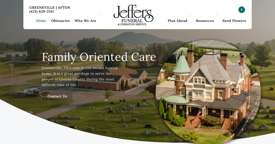 Jeffers Funeral & Cremation Services - Funeral Website Examples Jeffers Funeral & Cremation Services - Funeral Website Examples