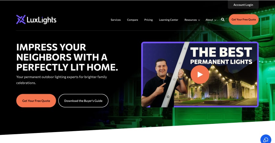 LuxLights - Lead Generation Website Examples LuxLights - Lead Generation Website Examples