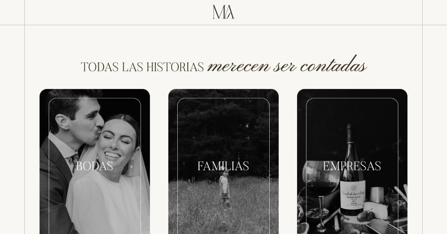 Marina Palacios - Photography Website Examples Marina Palacios - Photography Website Examples